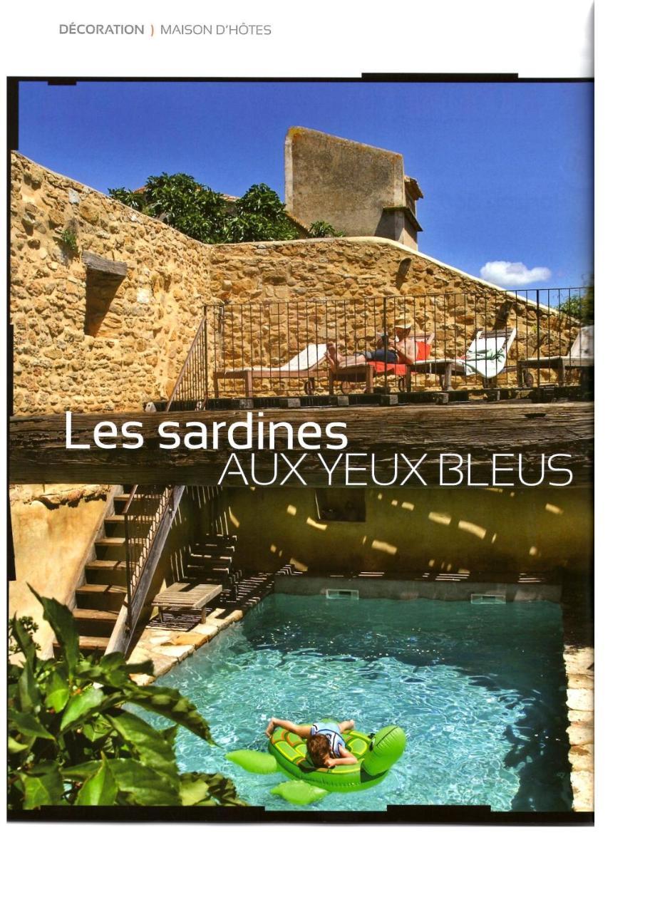 Les Sardines Aux Yeux Bleus Chambres D'Hotes Aigaliers Bagian luar foto